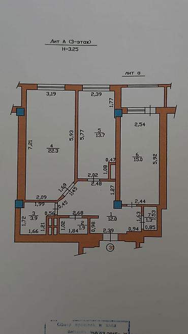 Продажа квартир: 2 комнаты, 75 м², Ала-Арча ТРЦ Элитка, 3 этаж, Дизайнерский ремонт — 9
