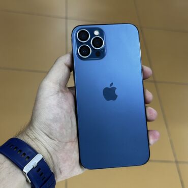 Apple iPhone: IPhone 12 Pro Max, Б/у, 128 ГБ, Синий, 96 % — 1