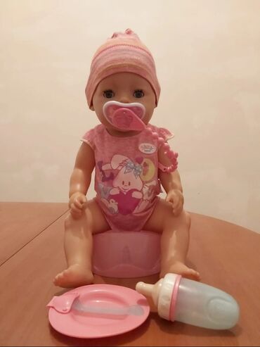 baby born glincik uecuen aksesuarlar: Оригинальная кукла "Baby Born" в хорошем состоянии, высотой 36 см