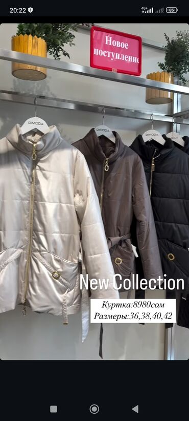 жаны жылдык койноктор: Женские утепленные куртки DIMODA — New Collection. - Модели с высоким