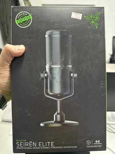 стойка для студийного микрофона: Продаю новый стримерский микрофон Razer Seiren Elite Коробка чуть