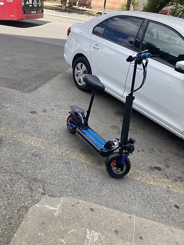 Электросамокаты: Elektrik skuter – oturacaqlı, gücləndirilmiş şassi və amortizasiya - — 2