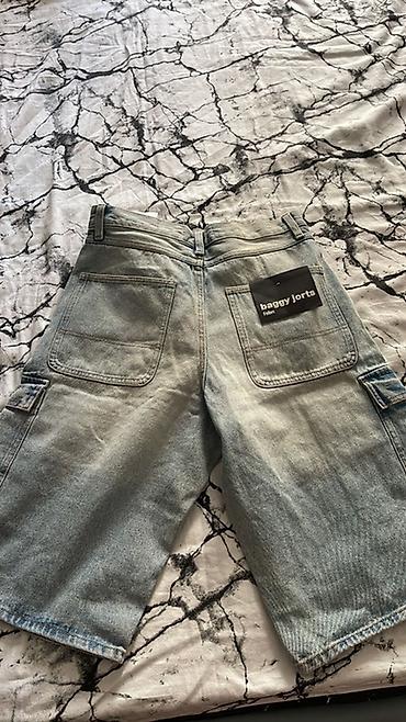 Шорты: Məhsul: Baggy jorts – cins şort - Kəsim: Baggy/oversize, dizdən aşağı — 2