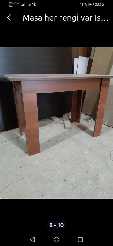 Masalar: Stullarin anbardan satişi var. Ölcülərə görə qiymət deyişir. Hər — 3