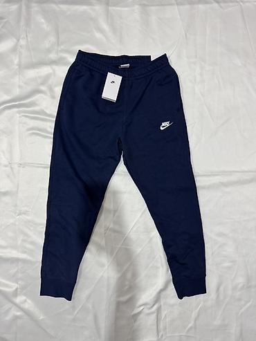 штаны найк: Мужские брюки, M, Nike, Новый, цвет - Синий, Самовывоз — 1