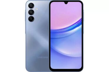 samsung e 2530: Samsung Galaxy A15, 128 GB, rəng - Göy, Zəmanət, Barmaq izi, İki sim kartlı