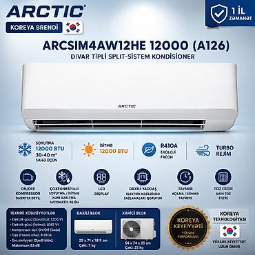 kandisenerlər: №: 8990 Məhsulun adı: Kondisioner Arctic ARCSIM4AW12HE A126, 12000 — 1