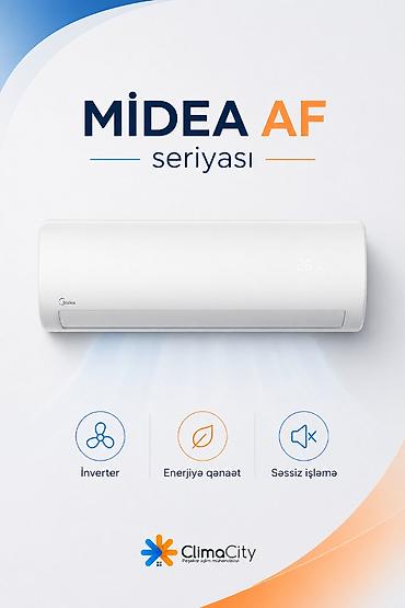 Məişət texnikası: Kondisioner Midea, Yeni, 85-90 kv. m, Split sistem, Kredit yoxdur, Pulsuz quraşdırılma — 9