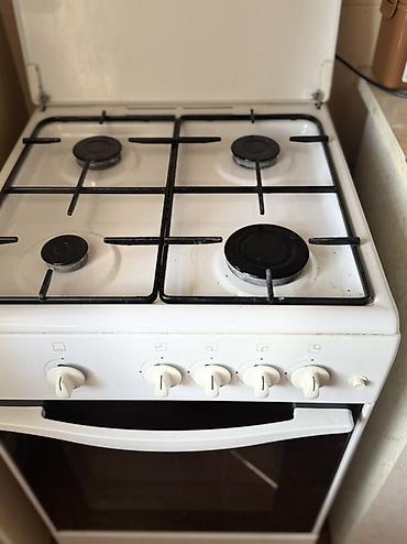 варка: Газовая плита BEKO, классическая белая - 4 газовые конфорки разного — 2