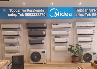 kondisaner kompressor: Kondisioner Midea, Yeni, 20-25 kv. m, Split sistem, Kredit var, Ödənişli quraşdırma