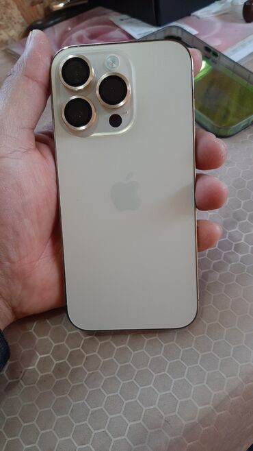 навушник айфон: IPhone 14 Pro, Б/у, 256 ГБ, Золотой, 86 %