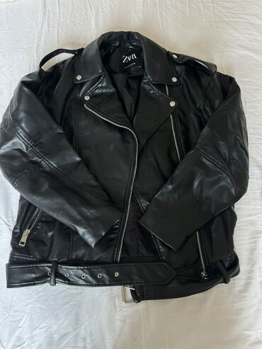 Другое: ZARA qadın dəri görünümlü biker gödəkçə - Rəng: qara - Stil: klassik