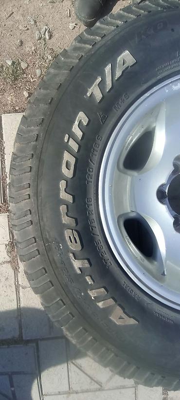 Шиналар жана дисктер: Дөңгөлөктөр монтажда 265 / 75 / R 16, All-season, Колдонулган, Комплект, Жол тандабастар (АТ/МТ), Куйма, тешиктери - 6 — 3