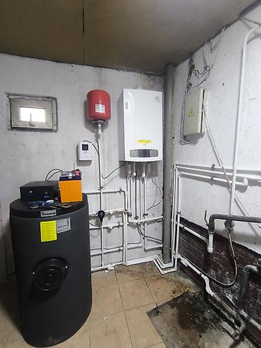 Газовый отопительный узел с бойлером косвенного нагрева тёплый пол