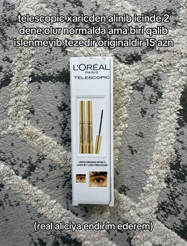 gemma корейская косметика цена: Kipriklər üçün tuş, L'Oreal, Yeni, Pulsuz çatdırılma