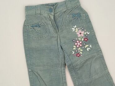 sztruksowe jeansy: Denim pants, Mothercare, 12-18 months, condition - Good