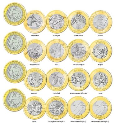 Продаю памятные монеты посвященные Олимпийским играм в Рио 2016: 1