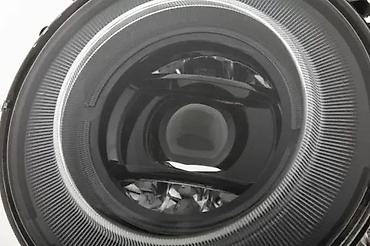 pracka sa laserom: CRNI LED ANGEL EYES FAROVI MERCEDES G KLASA W463 | Crni tuning — 3