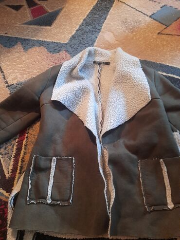 дубленки куртки кожа: Дублёнка, Классикалык модель, Кыска модель, L (EU 40)