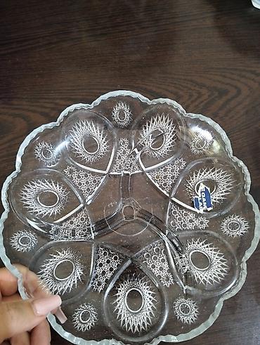 qelyan şuşesi: Şüşə qablar dəsti - Material: qalın, şəffaf şüşə - Dizayn: kəsim — 1