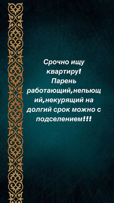 квартира с подселением 3000сом: 1 комната, Собственник, С подселением, С мебелью частично