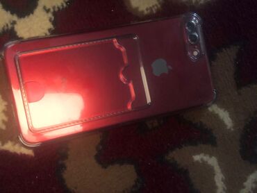 айфоне 7: IPhone 7 Plus, Б/у, 128 ГБ, Красный, Защитное стекло, Чехол, 100 %