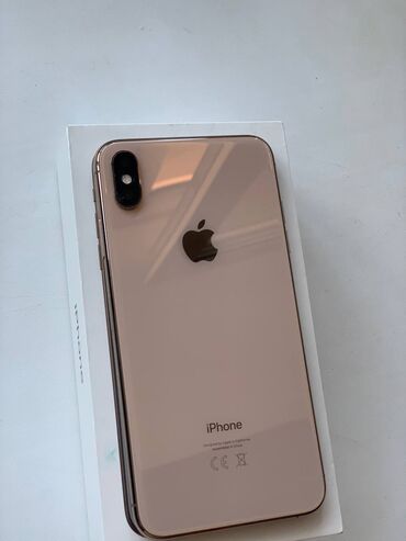 iphone 5 uecuen qoruyucu sues almaq: IPhone Xs Max, 64 ГБ, Золотой, Беспроводная зарядка, Face ID, С документами