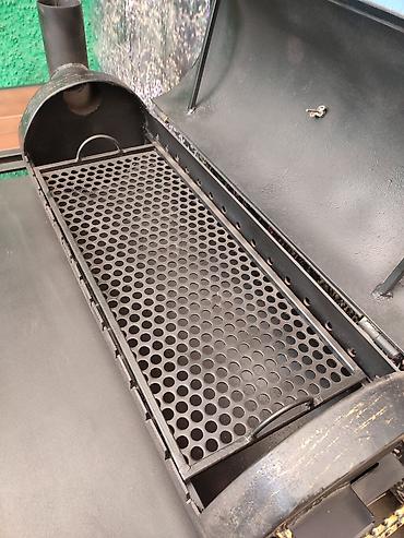 Барбекю: Три в одном очень удобная коптильня гриль барбекю мангал очок толщина — 22