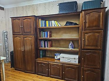 ofis dolab: Klassik üslubda iri divar dolabı-modul komplekti - Material: təbii — 1