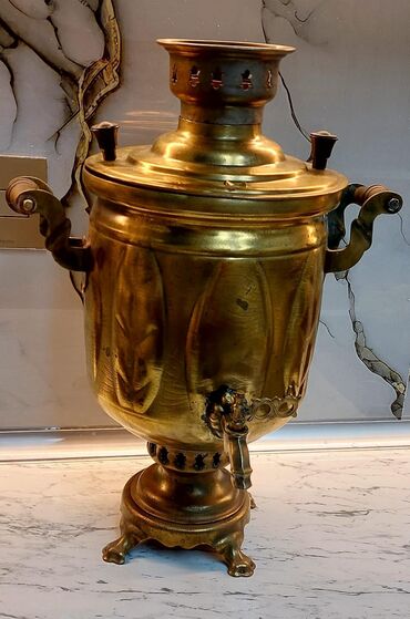 Yataq otağı dəstləri: İşlənmiş Od Samovar, 5 l, Ünvandan götürmə