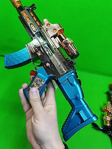 Оюнчуктар: 🔫 Игрушечный автомат с эффектом дыма — яркие впечатления от игры! 🔥 ⚡ — 7
