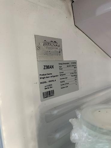 vitirin soyuducu type 1: ZIMAN ticarət vitrini – tək qapılı şüşəli soyuducu - Model: VR375L-A — 2