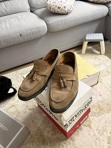 мокасины мужские: Мужские ботинки, 43, Zara, Б/у, цвет - Коричневый, Самовывоз — 1