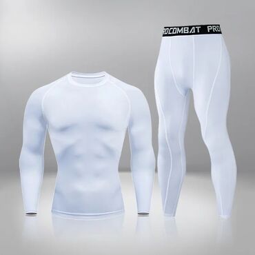 термо одежда для спорта: Спортивный костюм M (EU 38), L (EU 40), цвет - Белый