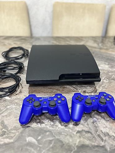 PS3 (Sony PlayStation 3): Playstation 3 Slim model İdeal vəziyyətdə. 500 gb yaddaş hər bir şeyi — 1