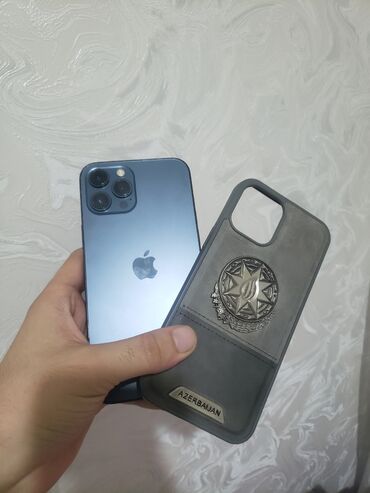 iphone 11 pro max ucuz: IPhone 12 Pro Max, 256 GB, Mavi, Simsiz şarj, Face ID