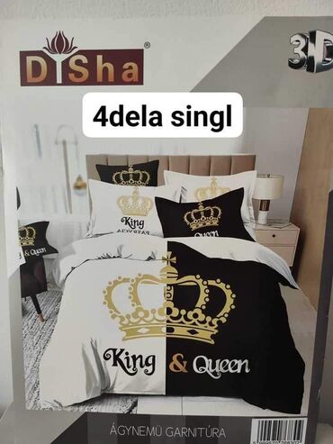 Posteljina: Pamuk saten posteljina Set sadrzi 4 dela: Cena: 2500 din Jorganska — 1