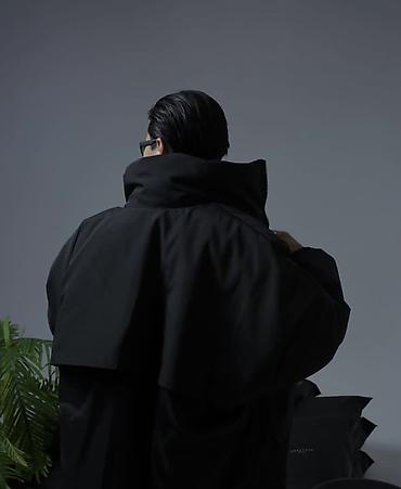 Женская одежда: Длинная зимняя парка / пуховик унисекс 🖤 Авторская модель с необычным — 5