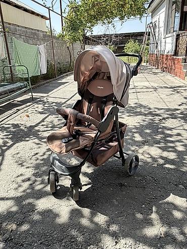 soft shell: Коляска, Babytime, цвет - Коричневый, Б/у — 2