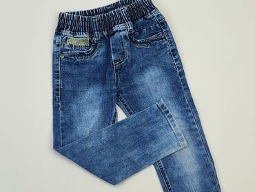 spodnie dla chłopca 104: Spodnie jeansowe, 3-4 lat, 104, stan - Dobry