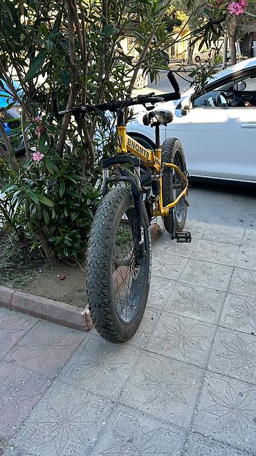 velo 28: BNQMTB “Power” fatbike velosipedi - Rəng: sarı-qara - Çərçivə: tam — 2