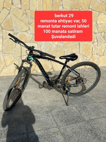 İdman velosipedləri: İşlənmiş Dağ velosipedi 29", Ünvandan götürmə