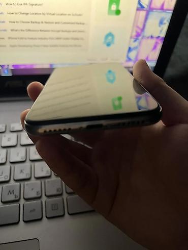 Apple iPhone: IPhone X, 64 ГБ, Серебристый, Чехол, 100 % — 6