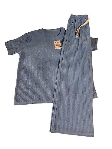leopard pantalone: Muslin kompleti,ne peglaju se,ne guzvaju,siroka nogavica,sa dzepovima — 2