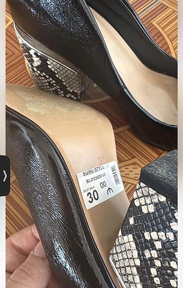 botinka ayaqqabılar: Qadın ayaqqabısı – EURO STYLE, model: BLOSSOM V3 - Rəng: qara (parlaq — 2