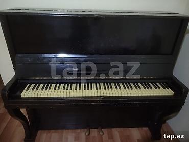 Musiqi alətləri: Köhnə qara belarusian pianinosu,istifadə olunub,kökdən düşmüş — 2