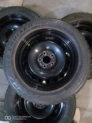 c 63: Колеса в сборе 215 / 60 / R 17, Зимняя шипованная, Б/у, Комплект, Легковые, Железные, отверстий - 5 — 1