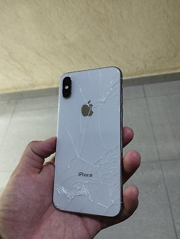 lg g6: IPhone X, Б/у, 256 ГБ, Белый, Кабель, 70 % — 2