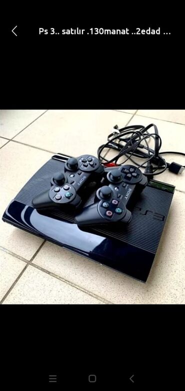 PS3 (Sony PlayStation 3): Salam .PS 3satilir . tam iwlek vezyetde . 2eded pult yadaw 500.icinde