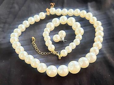 Muncuq desti. Yeni. Жемчужный комплект. Новый. WhatsApp at lalafo.az — 2 Muncuq desti. Yeni. Жемчужный комплект. Новый. WhatsApp — 2